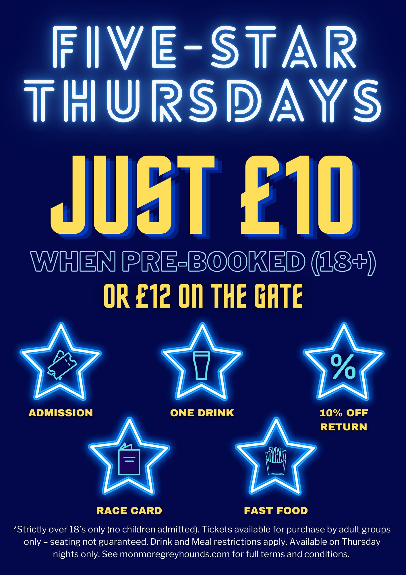 Five-Star Thursdays - Available every week
