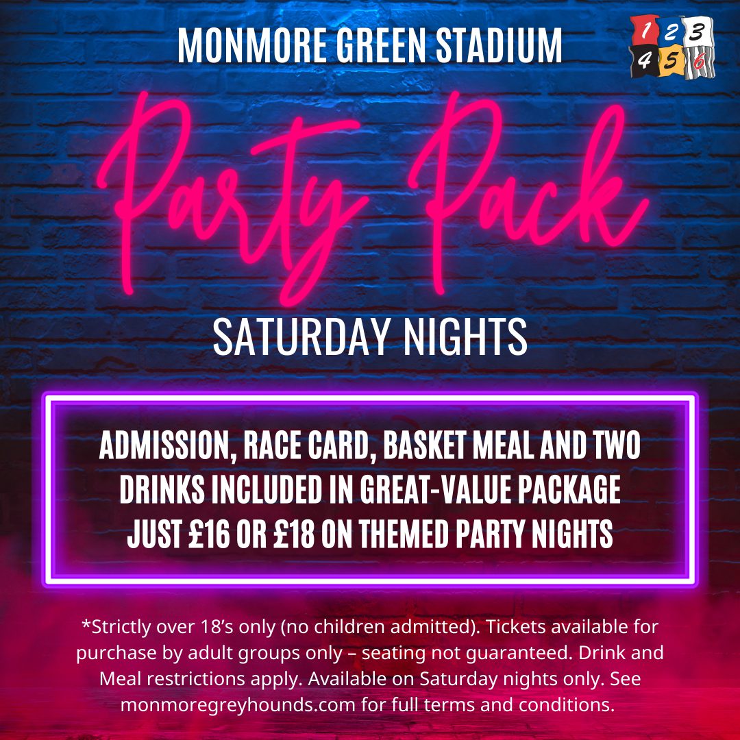 PARTY PACK - AVAILABLE ON SATURDAY NIGHTS FOR 2025